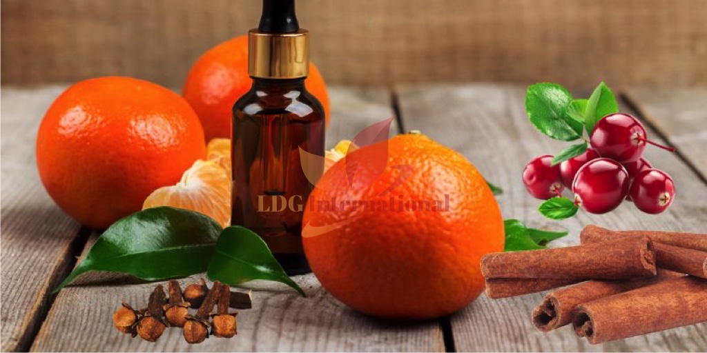 Huile parfumée à l'orange et à la canneberge